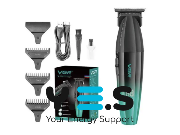 Професійний тример VGR V-906 з T-подібним ножовим блоком і потужним мотором для стрижки