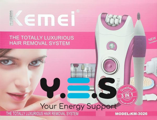Електроепілятор Kemei KM-3066 6-в-1: епіляція та гоління