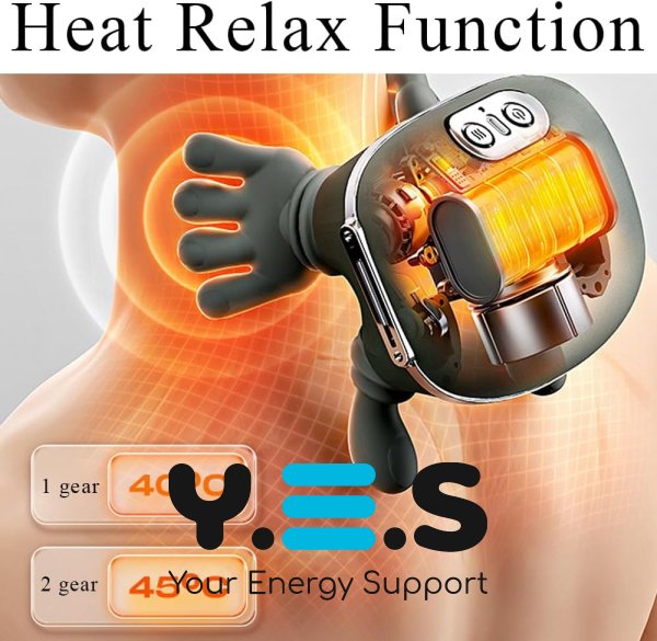 Електричний масажер Shoulders & Neck для шиї, плечей і спини з підігрівом, професійний