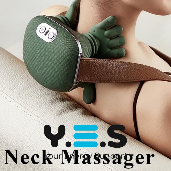 Електричний масажер Shoulders & Neck для шиї, плечей і спини з підігрівом, професійний