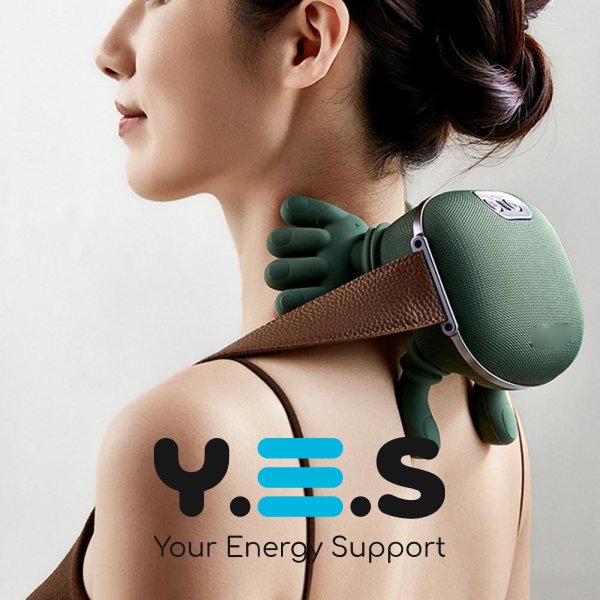 Електричний масажер Shoulders & Neck для шиї, плечей і спини з підігрівом, професійний