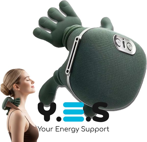 Електричний масажер Shoulders & Neck для шиї, плечей і спини з підігрівом, професійний