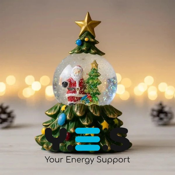 LED новорічний світильник-декор «Ялинка» XHF-8001 зі снігом, музикою та підсвічуванням