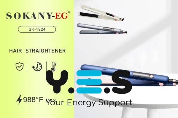 Енергозберігаючий випрямляч для волосся SOKANY SK-1924, керамічне покриття, утюжок