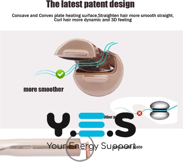 Плойка-стайлер HAIR WA-1 2в1: спіральна завивка та випрямлення волосся