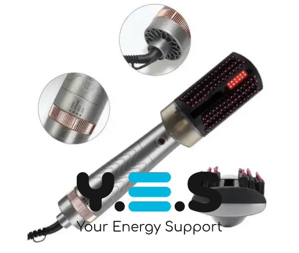 Парова щітка-фен 3в1 Hair Steam Brush: випрямляч, фен і гребінець INFRARED+SPRAY HOTairCOMB