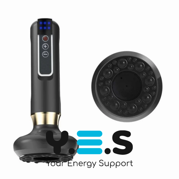 Вакуумний антицелюлітний масажер Cupping DS-A15 з ІЧ-підігрівом, 12 рівнів, лімфодренаж, 5V