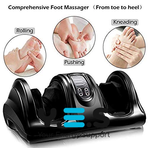 Електромасажер для стоп і литок Shiatsu Foot Massager, роликовий, з пультом керування