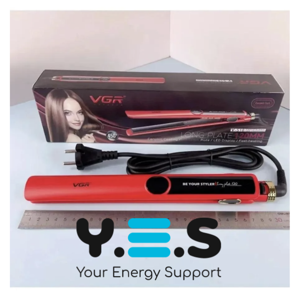 Щипці-випрямляч VGR V-518 з LED-дисплеєм, турмалінові пластини V-51