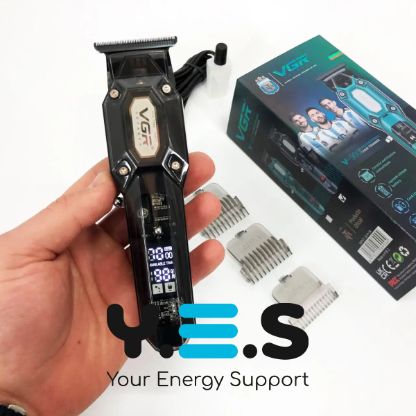 Професійна акумуляторна машинка для стрижки VGR V-900 — тример для дому