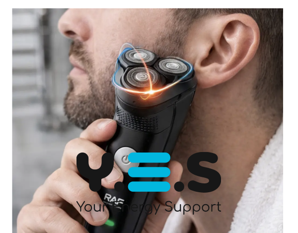 Електробритва RAF R-4040 3Вт з акумулятором та USB-зарядкою для гоління