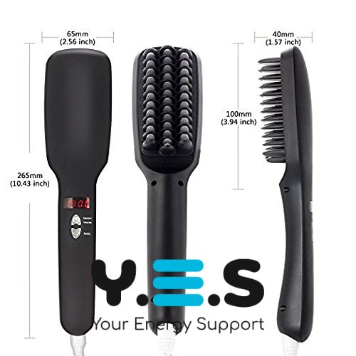 Гребінець-випрямляч 2в1 PTC Heating: стайлер-щітка для волосся з іонізацією