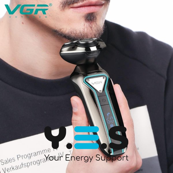 Професійна акумуляторна електробритва для чоловіків VGR V-323