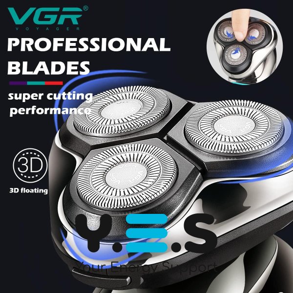 Професійна акумуляторна електробритва для чоловіків VGR V-323