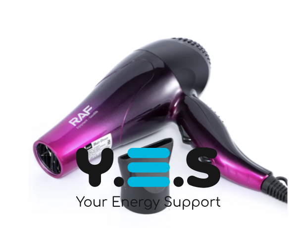 Фен для волосся RAF R.4554 900 Вт — швидке й безпечне сушіння та укладання