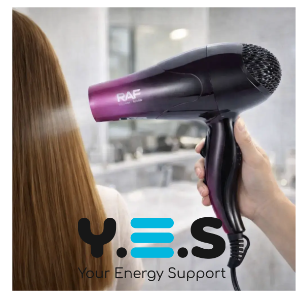 Фен для волосся RAF R.4554 900 Вт — швидке й безпечне сушіння та укладання