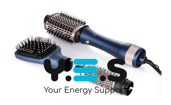 Фен-щітка RAF R.4573 3-в-1 для домашнього професійного укладання волосся