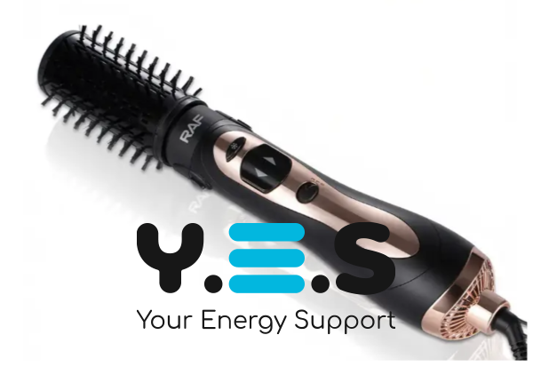 Фен-щітка (браш) RAF R.597 для укладання волосся — швидка укладка без зусиль