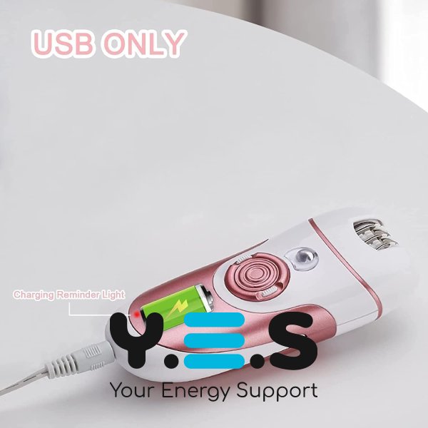 Епілятор RAF R.40004 USB 4-в-1 зі змінними насадками для догляду за шкірою вдома