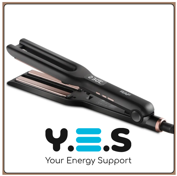 Випрямляч для волосся RAF R.609: керамічні пластини, швидкий нагрів, подвійна праска-стайлер