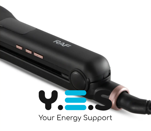 Випрямляч для волосся RAF R.609: керамічні пластини, швидкий нагрів, подвійна праска-стайлер