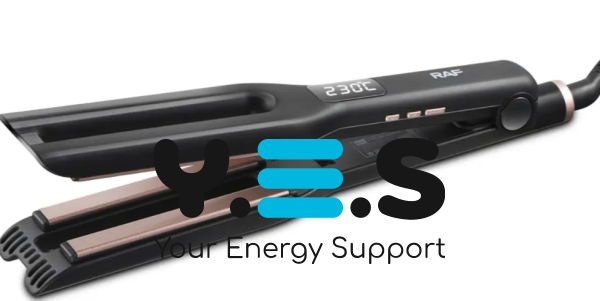 Випрямляч для волосся RAF R.609: керамічні пластини, швидкий нагрів, подвійна праска-стайлер