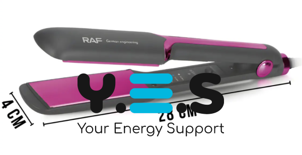 Випрямляч-стайлер для волосся RAF R.454P з цифровим термоконтролем 140–200°C
