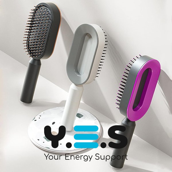 Масажний 3D гребінець для волосся та шкіри голови Central Hollow Cushion Comb