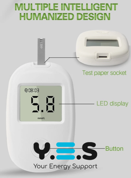 Компактний глюкометр GLM-76 для вимірювання рівня цукру в крові