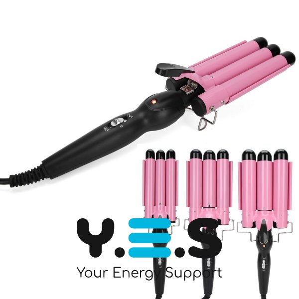 Потрійна керамічна плойка Gemei GM-1956 для створення локонів