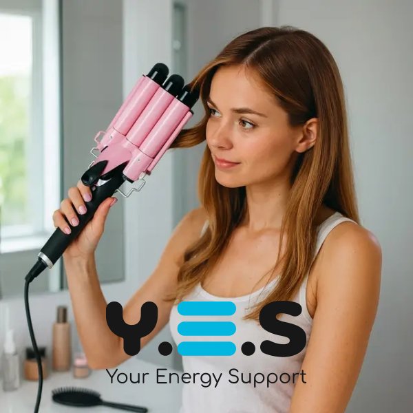 Потрійна керамічна плойка Gemei GM-1956 для створення локонів