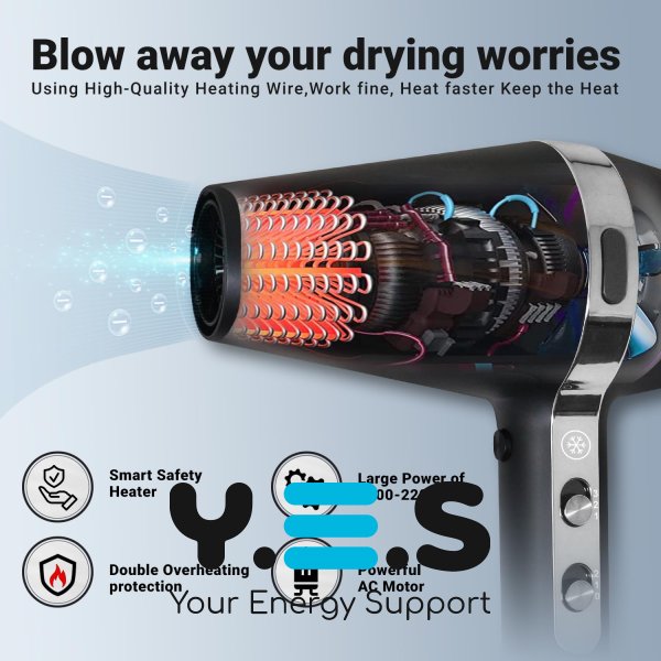 Професійний фен VGR V-451 для сушіння та укладання волосся з іонізацією