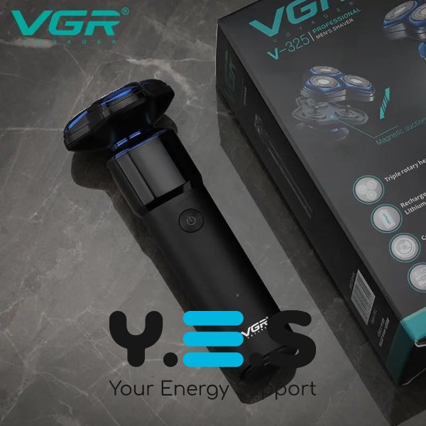 Електробритва чоловіча VGR V-325 роторна з плаваючими головками