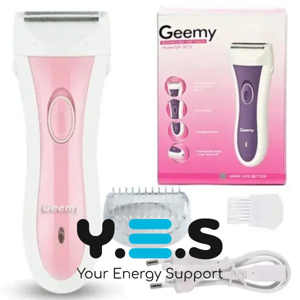 Акумуляторний жіночий епілятор GEMEI GM-3073: бездротовий тример-бритва для ніг і зони бікіні