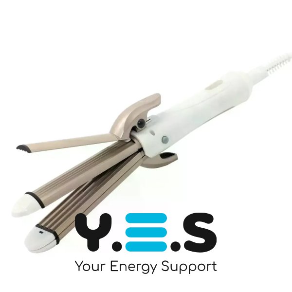 Щипці 4в1 GEMEI GM-2962 T200: плойка, випрямляч, гофре й прикореневе гофре, кераміка