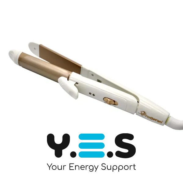 Плойка-праска 2в1 GEMEI GM-2961: випрямляч і щипці, кераміка, шнур 360°