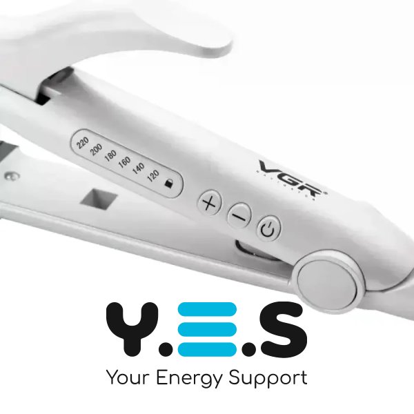 Щипці VGR V-558 2в1: випрямляч і плойка, кераміка, 120–220°C, швидкий нагрів