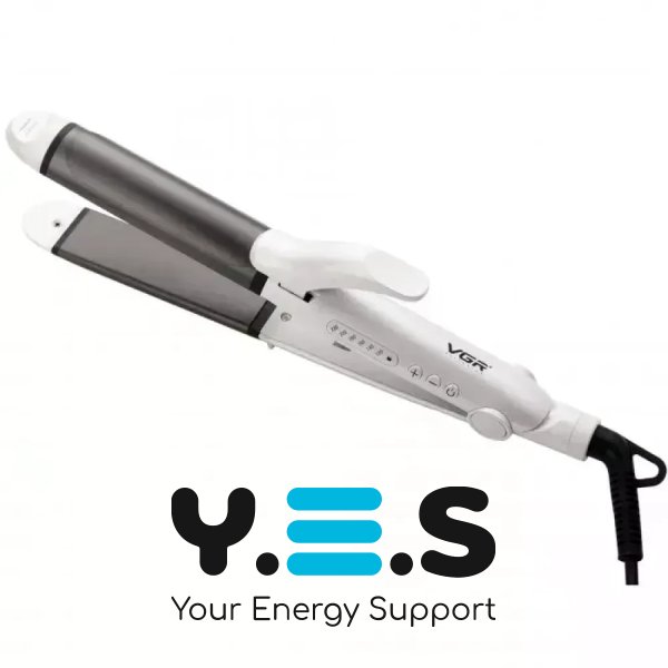 Щипці VGR V-558 2в1: випрямляч і плойка, кераміка, 120–220°C, швидкий нагрів