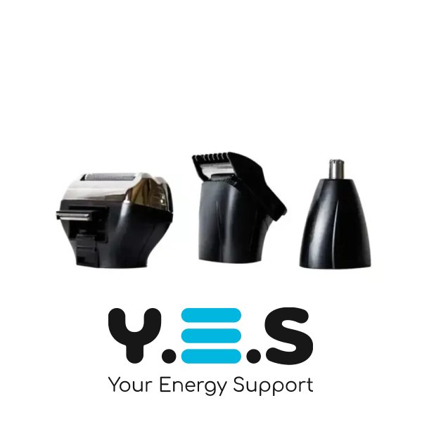 GEEMY GM-598 3-в-1: машинка для стрижки, електробритва та тример для носа/вух, акумуляторна