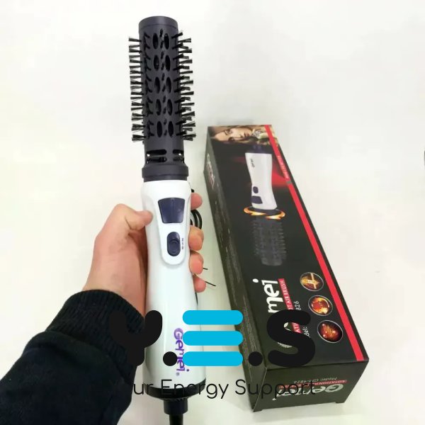 Фен-щітка GEMEI GM-4826 1000W обертова: сушіння, укладання, об’єм і природні хвилі