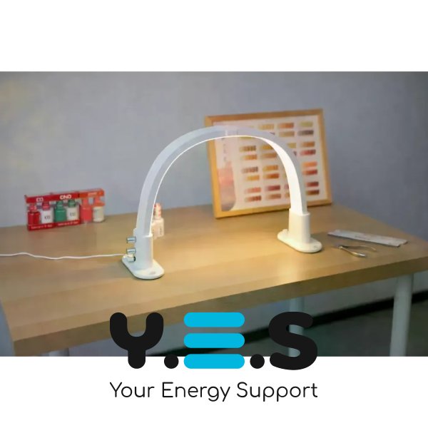 Настільна LED лампа F-686 біла для салону краси: манікюр, косметолог, бровіст, робота майстра