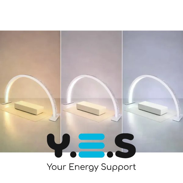 Настільна LED лампа F-686 біла для салону краси: манікюр, косметолог, бровіст, робота майстра