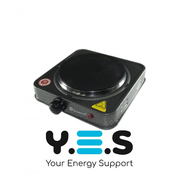 Настільна електроплита Domotec MS-5821, 1 дискова конфорка, електрична плитка