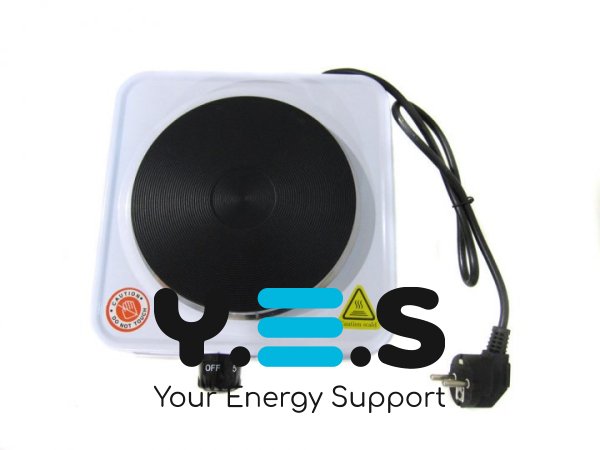 Настільна електроплита Domotec MS-5821, 1 дискова конфорка, електрична плитка