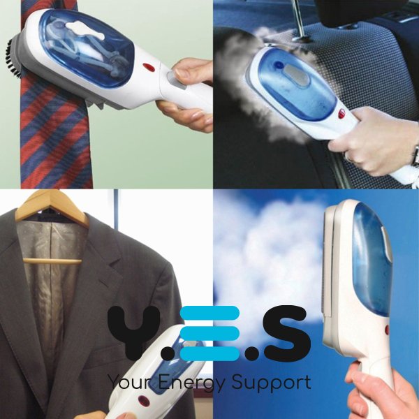 Ручний відпарювач‑пароочисник TOBI 2в1 — вертикальна парова праска для одягу
