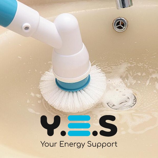 Електрощітка Spin Scrubber з насадками для прибирання та чищення всіх поверхонь