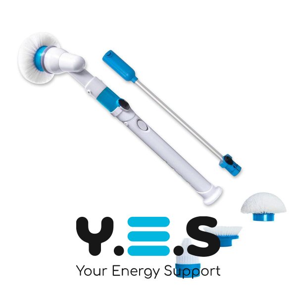 Електрощітка Spin Scrubber з насадками для прибирання та чищення всіх поверхонь