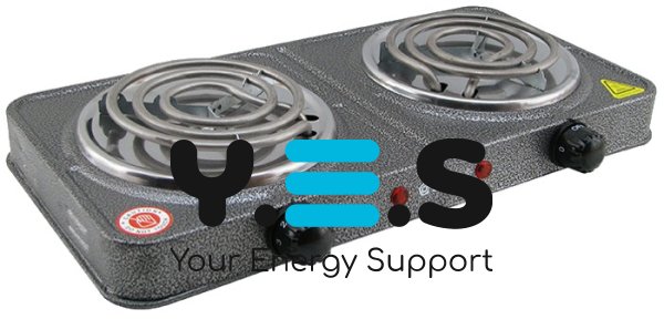 Настільна електроплита Domotec MS-5802, 2 конфорки, компактна для кухні