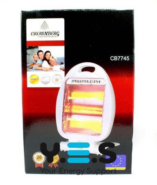 Інфрачервоний кварцовий обігрівач Crownberg CB7745 (Quartz Heater)