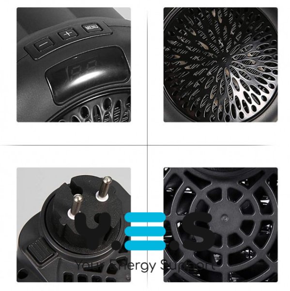 Портативний керамічний обігрівач Wonder Heater KLW-019A1, 900 Вт